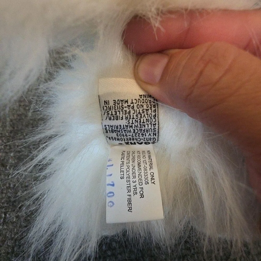 Webkinz GANZ Persian Cat Plush Small White Stuffed Animal Toy W/ Tag Code
